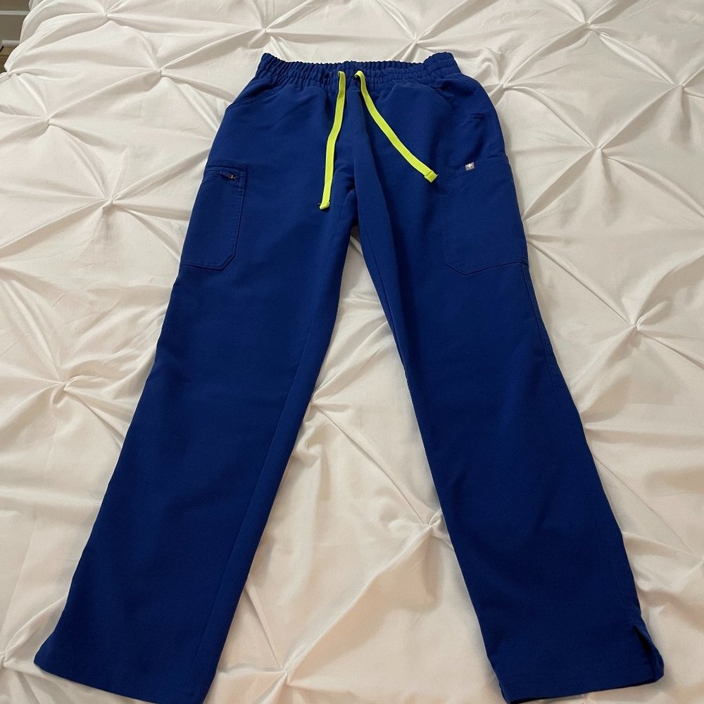 Figs Women's Electric Blue Yola High Waisted (Petite XS)